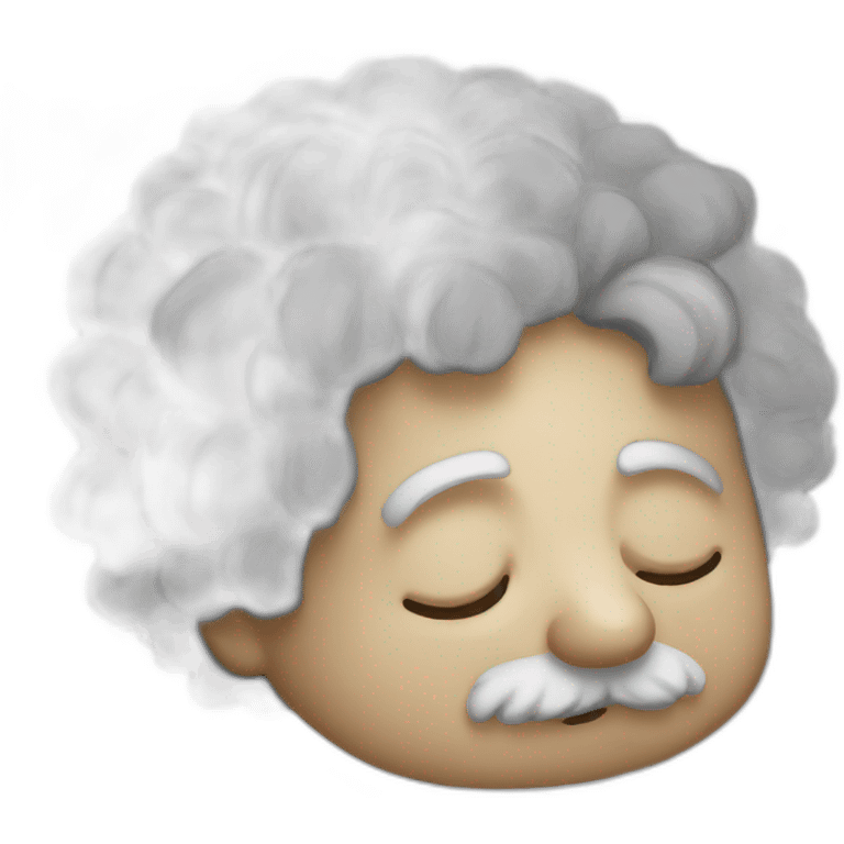 Einstein sleeping emoji