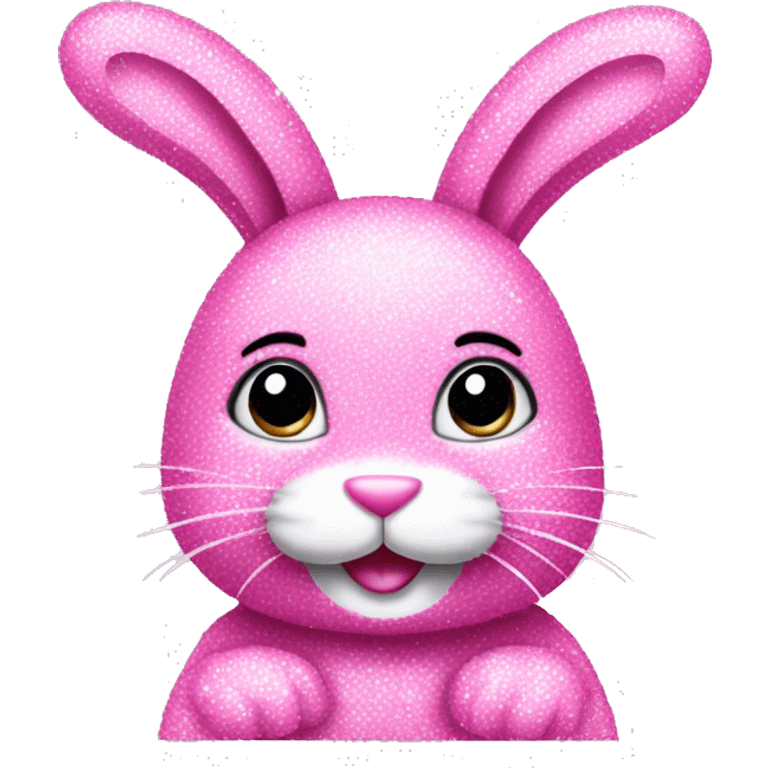 pink sparkly bunny emoji