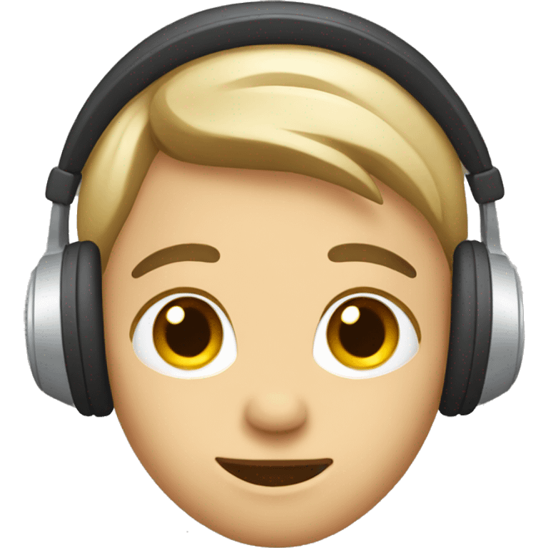 lover wearing headphone emoji