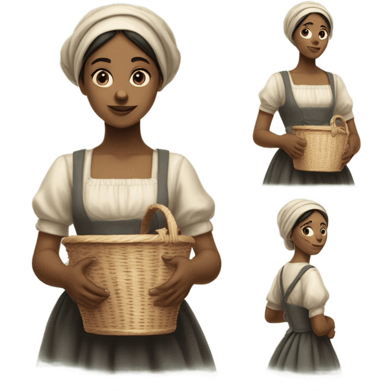 young washerwoman  emoji