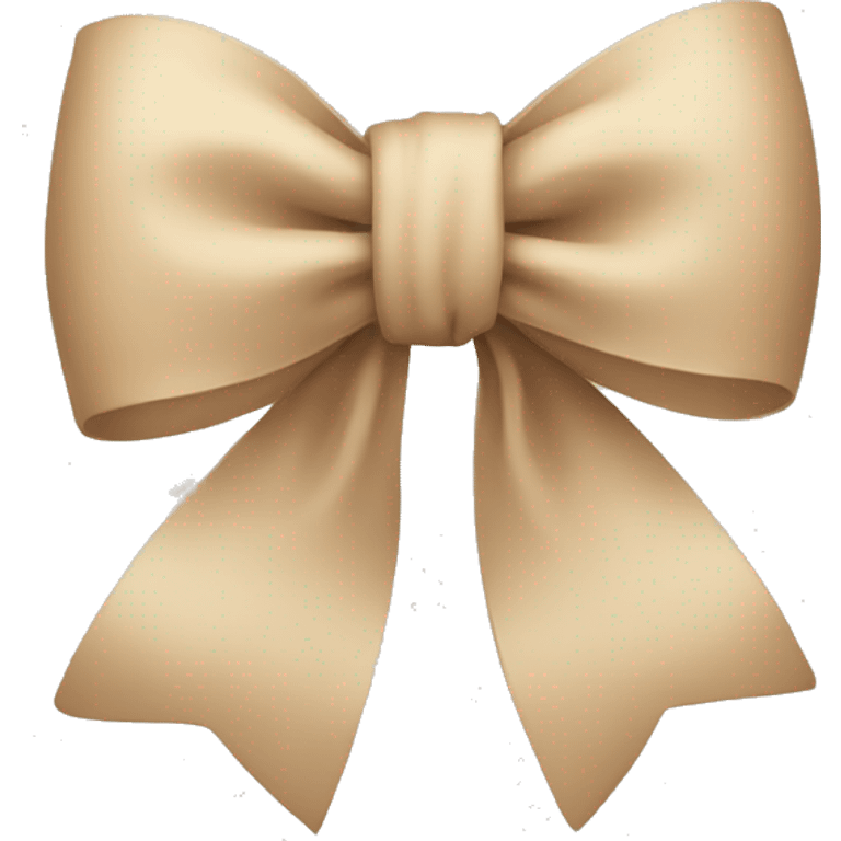 Beige bow emoji