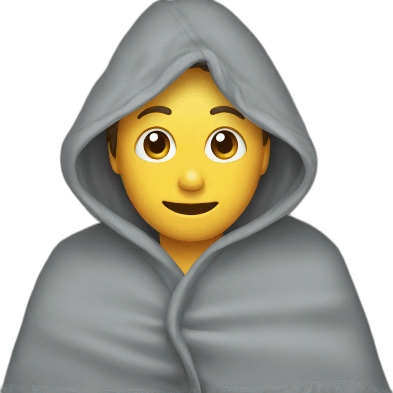 A gray blanket emoji