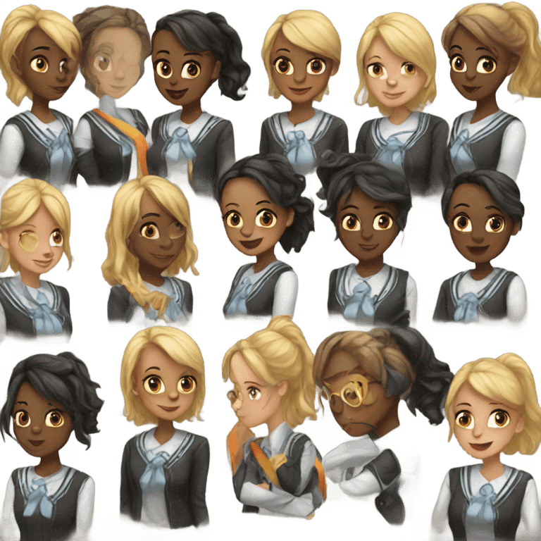 Gay girl highschool  emoji