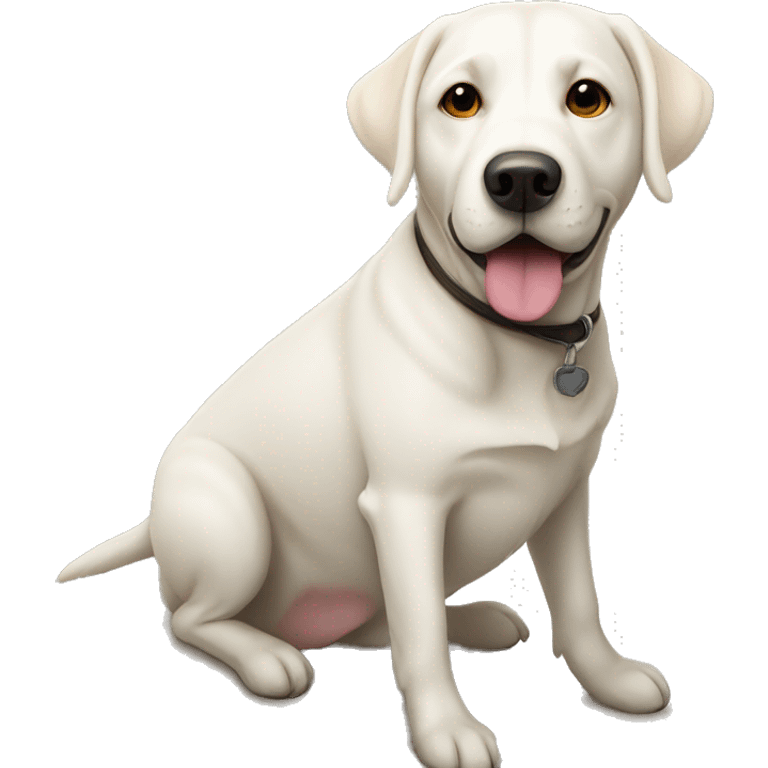 white lab dog emoji