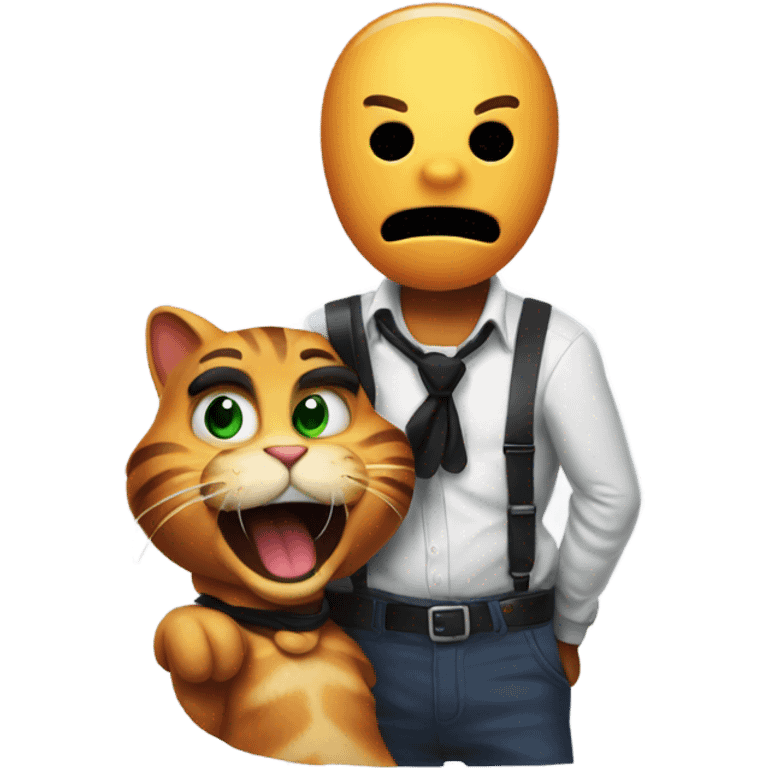 Garfield being kidnaped emoji