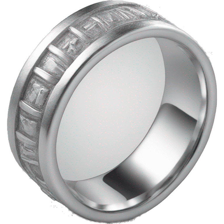 Men’s silver wedding ring emoji