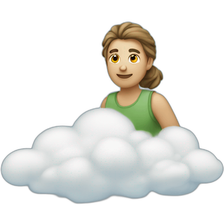 Personne dans les nuages emoji