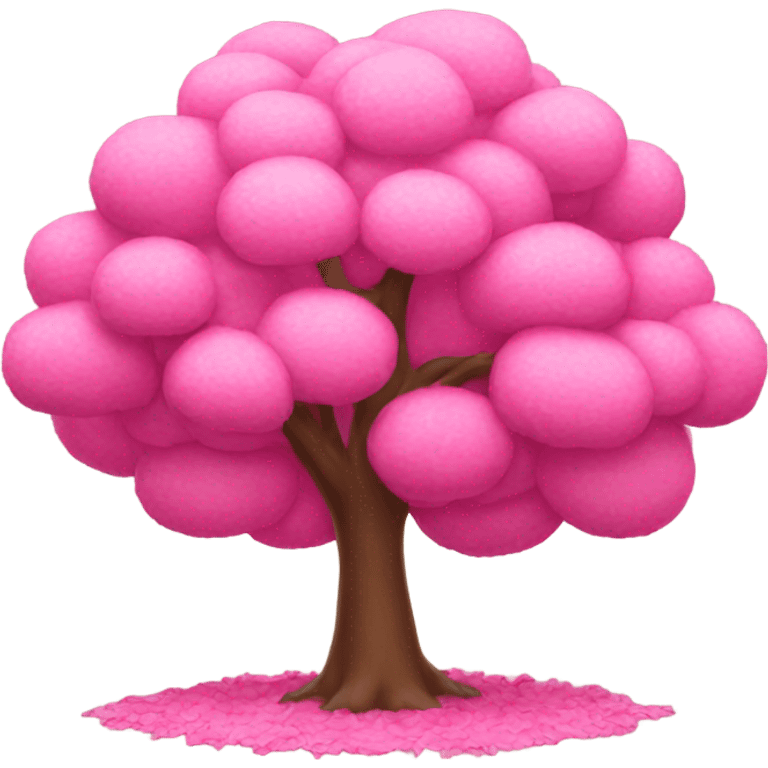 pink tree  emoji