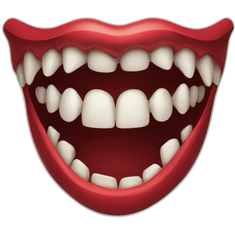 dracula teeth emoji