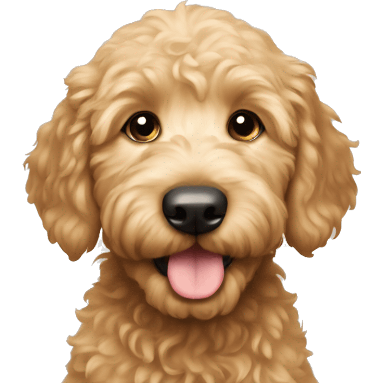 Golden doodle puppy emoji