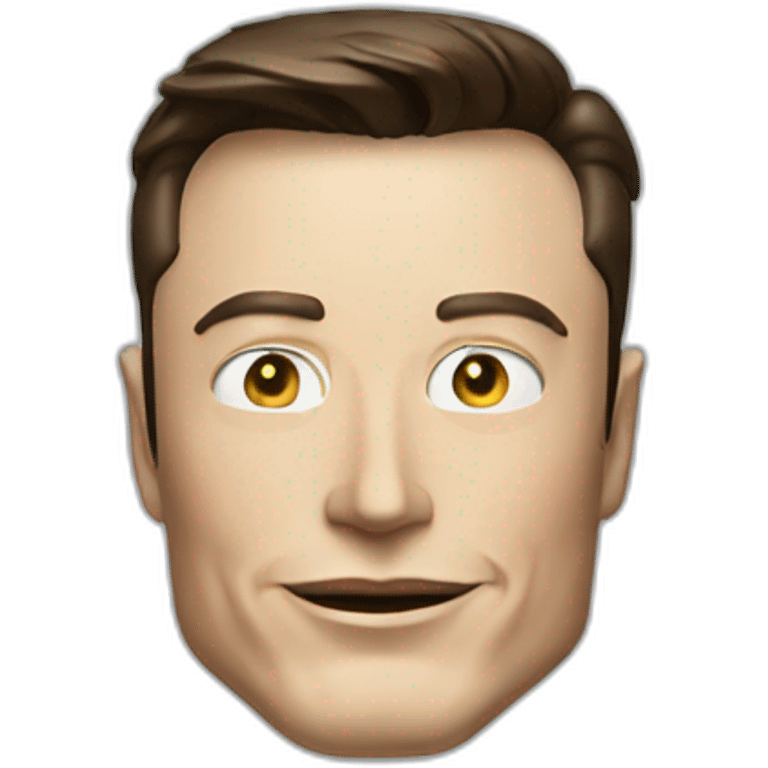 elon musk as a robot emoji