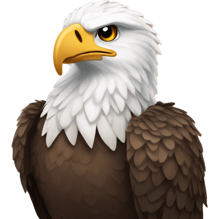 eagle with nail polish emoji