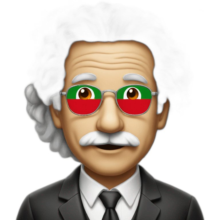 Lebanon flag einstein emoji