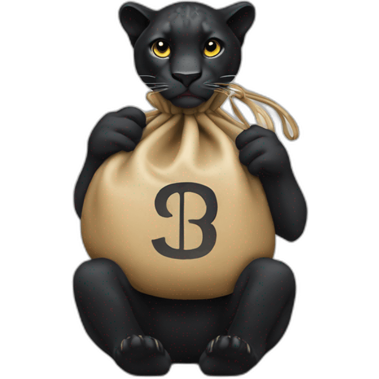 panther money bags emoji