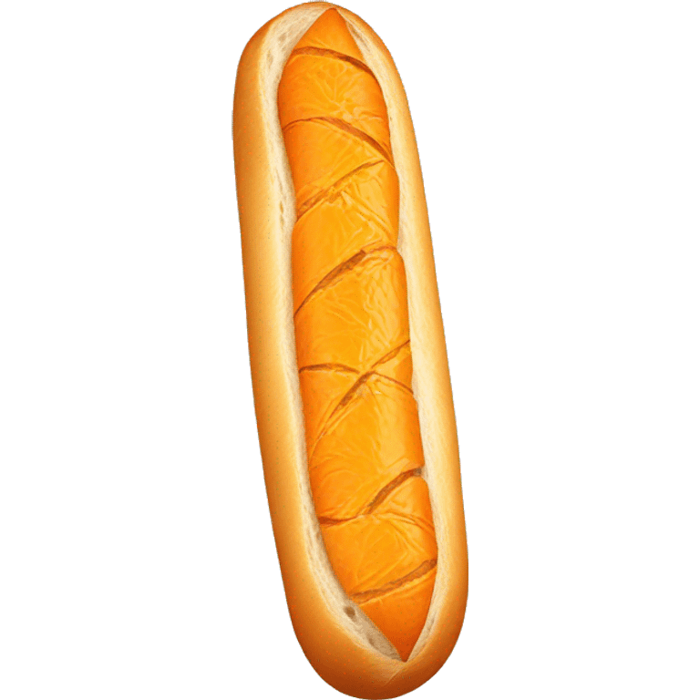 Orange baguette  emoji