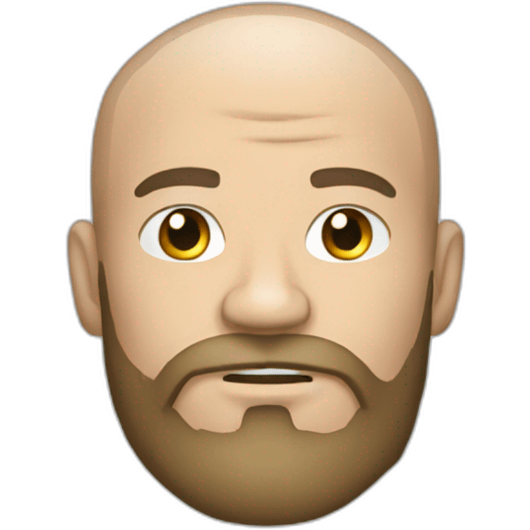 White Mma fighter whithout beard emoji