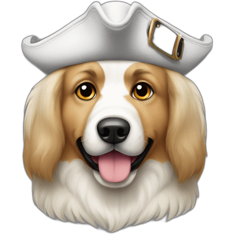 Pyrenees mountain dog White pirate costum emoji