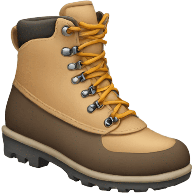 Cute neutral hiking boot emoji