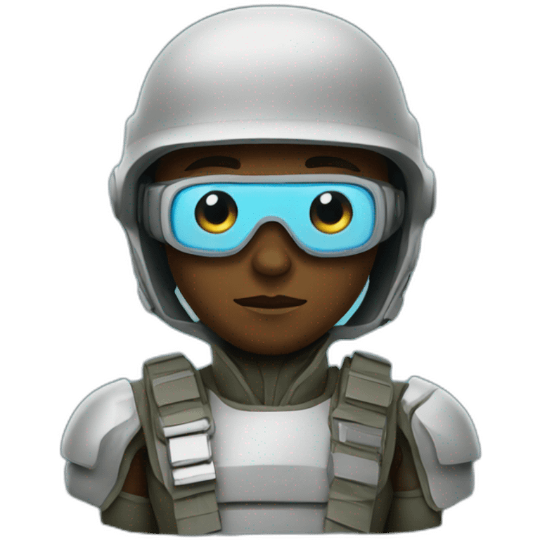 futurist super hero soldier emoji