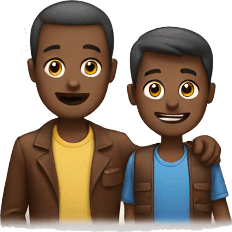 FATHER SON AND CHOCOLATE EMOJI emoji