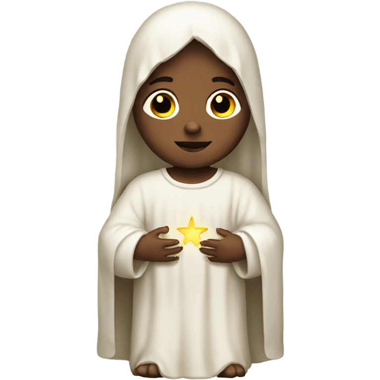 White baby Jesus nativity scene emoji