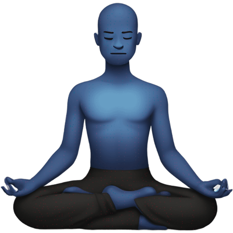 A person meditating  emoji