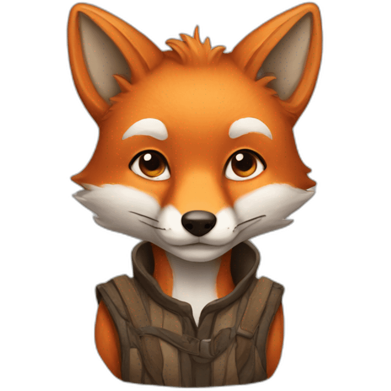 A fox emoji