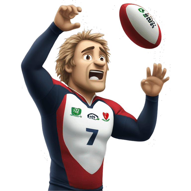 a lineout in a rugby emoji