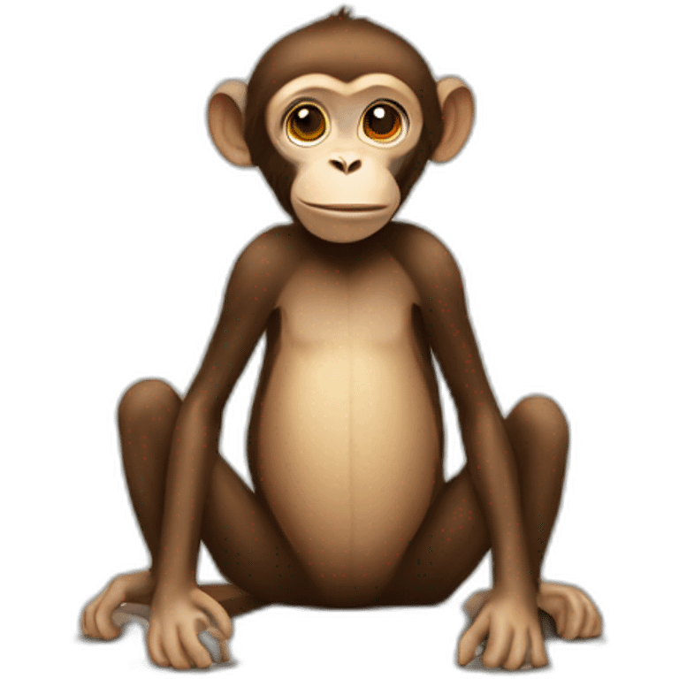 Monkey with no legs emoji