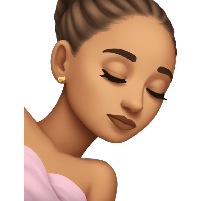 Ariana Grande sleeping emoji