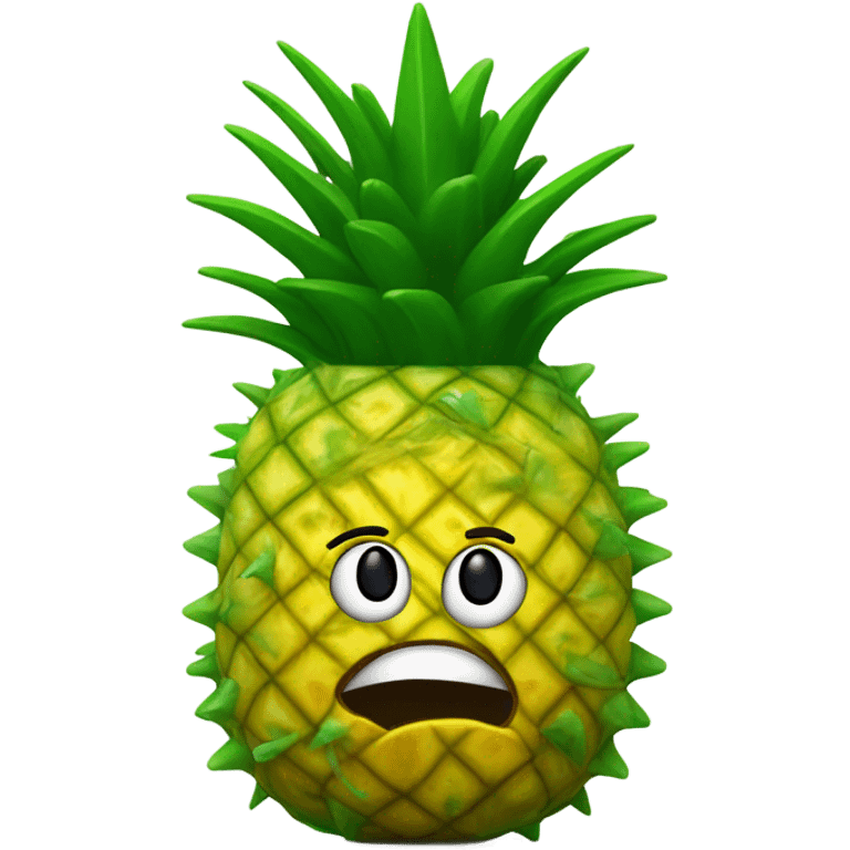 Upside down pineapple emoji