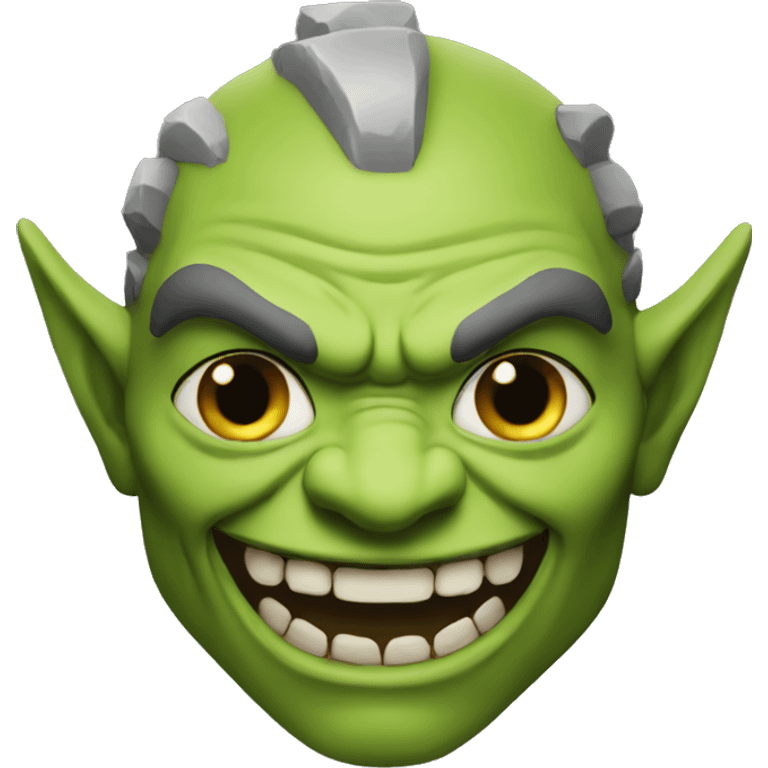 Orc grinning emoji