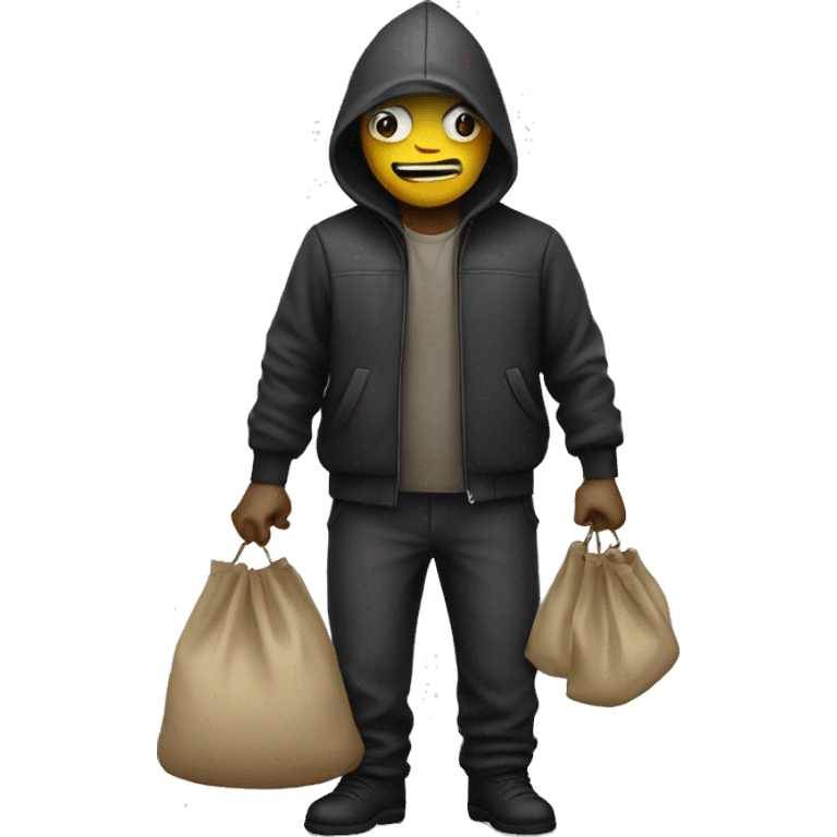 thief with a bag of money emoji