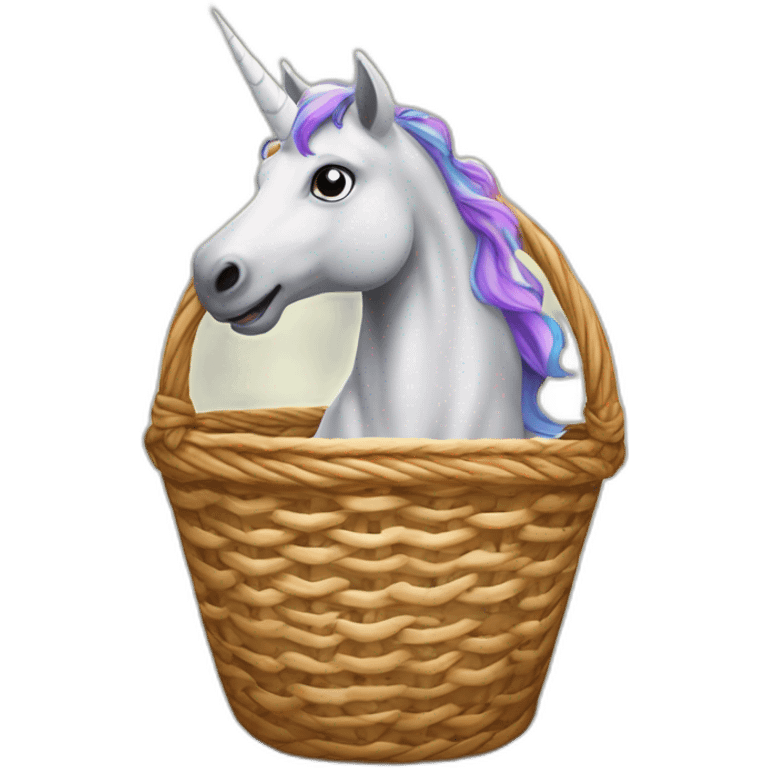 Licorne qui joue au basket emoji