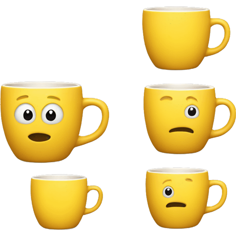 Yellow mug emoji