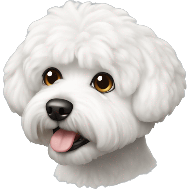 A bichon frise dog emoji