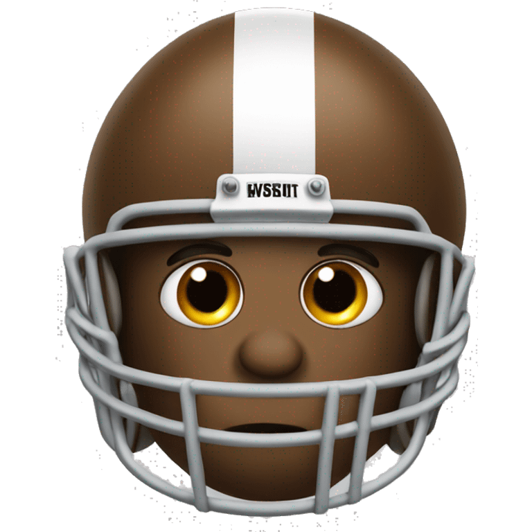 Poo with football helmet emoji