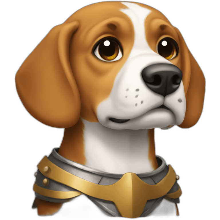 beagle knight emoji