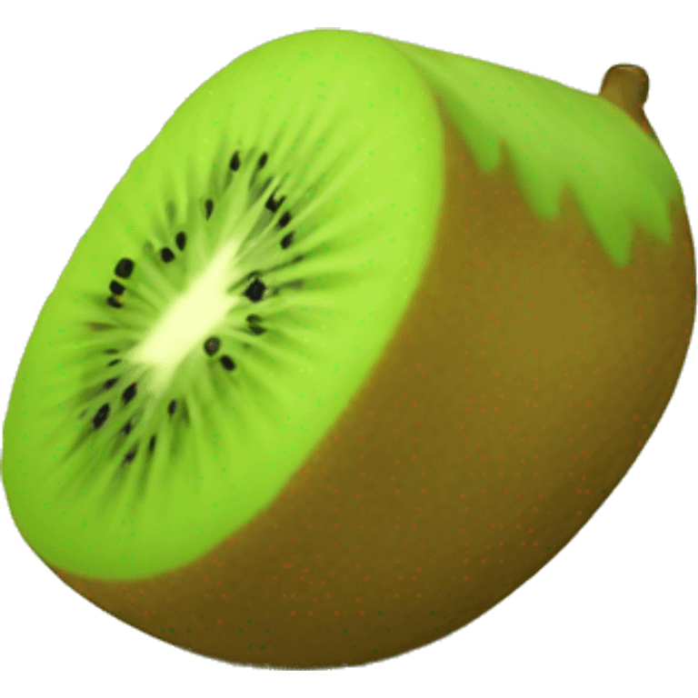 3D kiwi fruit  emoji