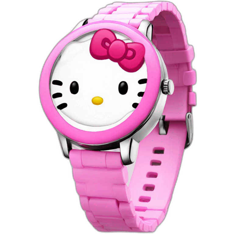 Hello kitty watch emoji