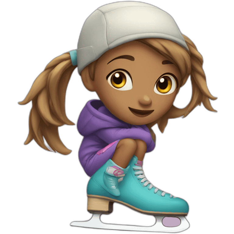 Girl on skates  emoji