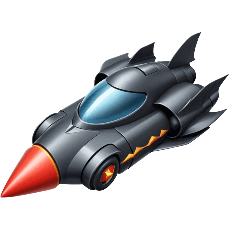 BATMOBIILE IN ROCKET !!! emoji