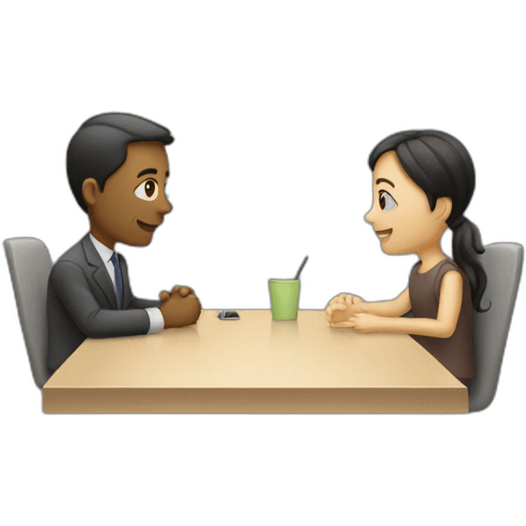 meeting of two people emoji