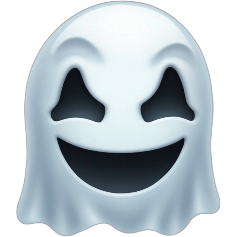 ghost face happy emoji