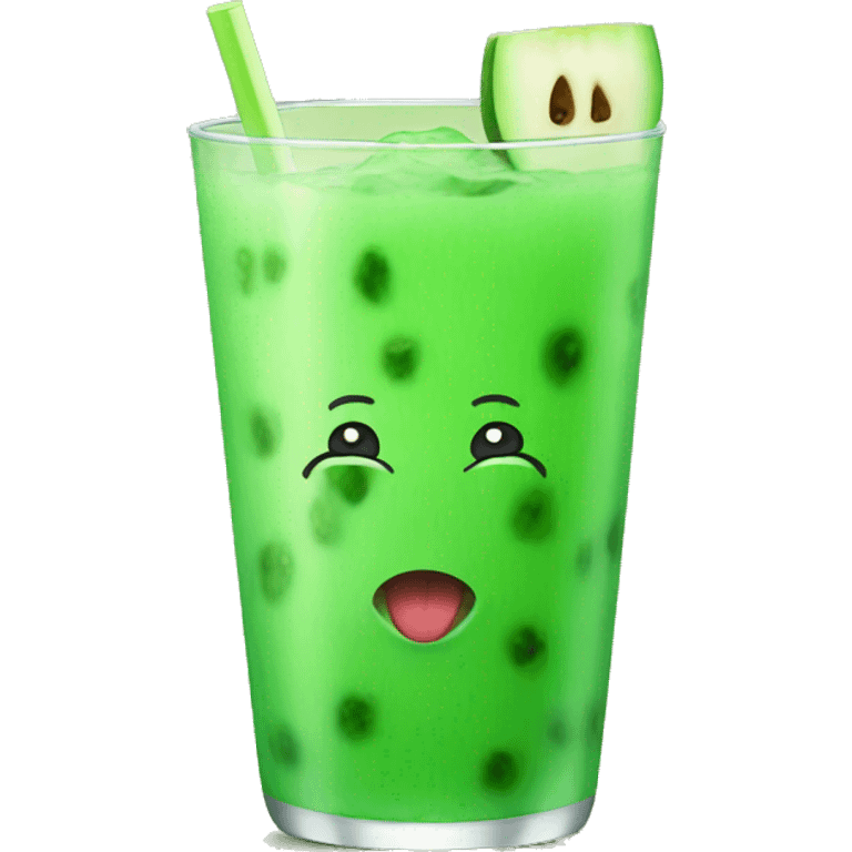 Green melon drink emoji