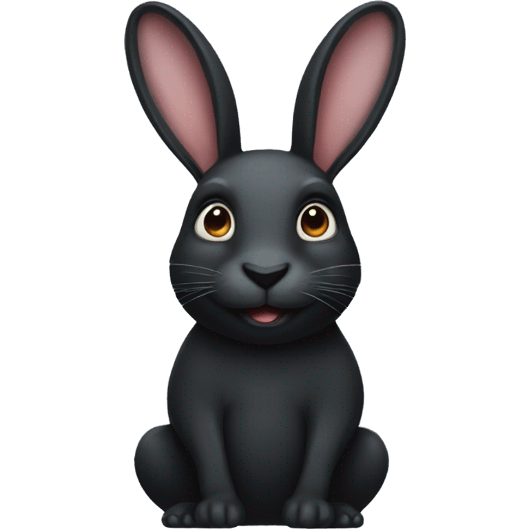 black rabbit emoji