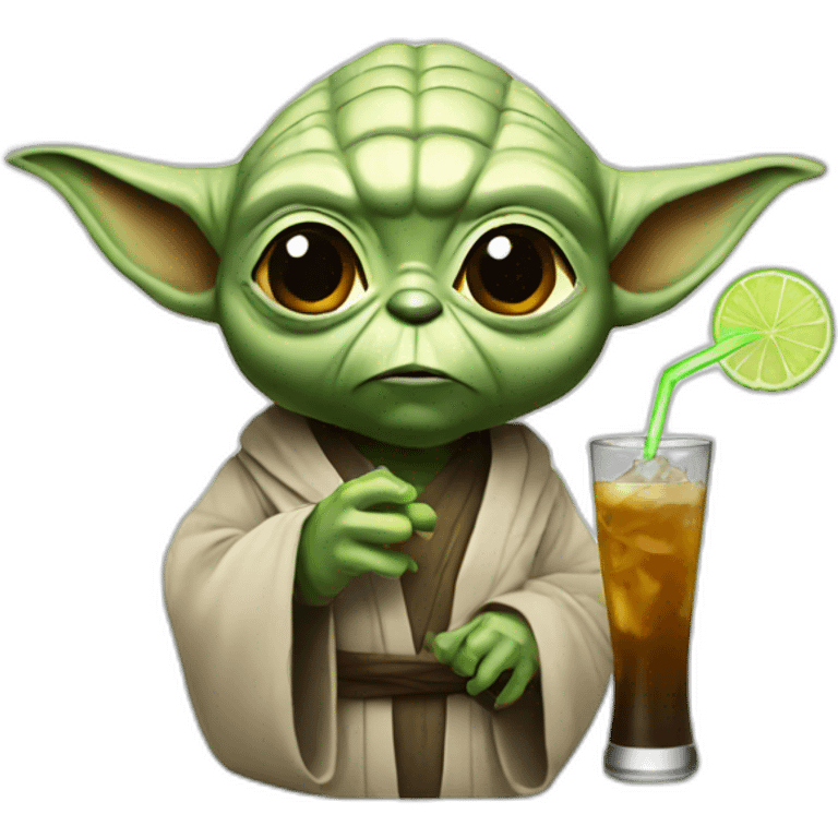 Yoda drink emoji