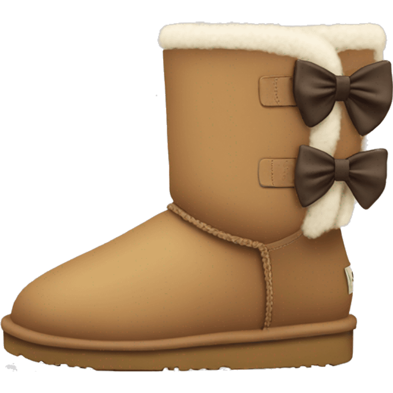 Ugg boots with a bow emoji