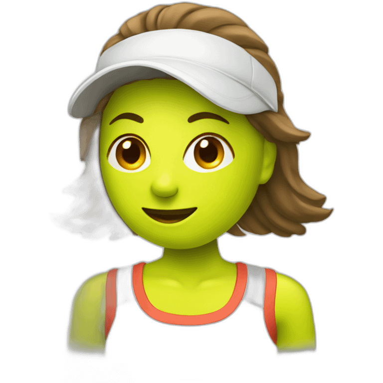 woman tennis ball emoji