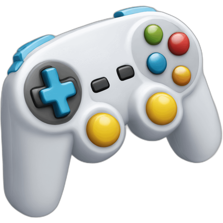 Une glace tiens manette jeu emoji